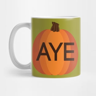 PRO SCOTTISH INDEPENDENCE AYE HALLOWEEN PUMPKIN Mug